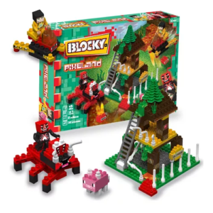 JUGUETE BLOCKY 01-0691 PIXELAND BOSQUE ARACNIDO 147 PZS