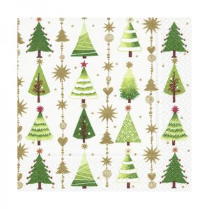 NAVIDAD/SERVILLETAS 33X33 CM PACK X20 ARBOLES (600103)